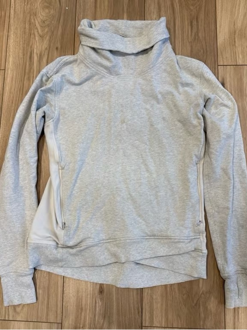 Light Gray Women's Funnel Neck Sweater